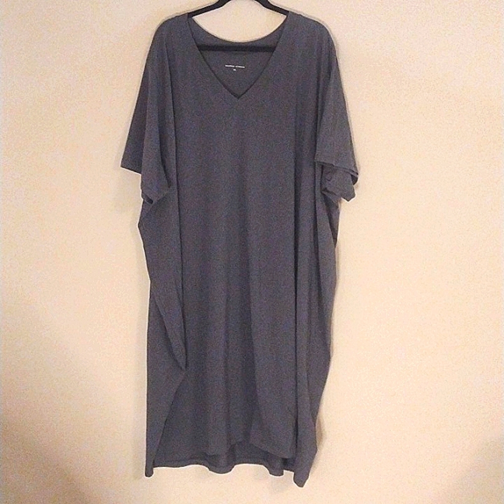 3X (5X) Universal Standard grey T-shirt dress